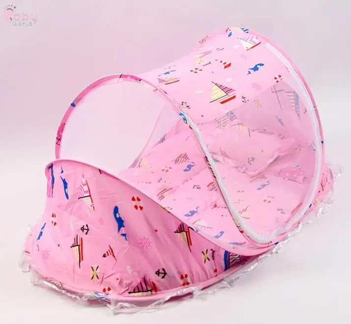 Foldable  Baby Bed Net With Pillow Net 2pieces Set Baby World