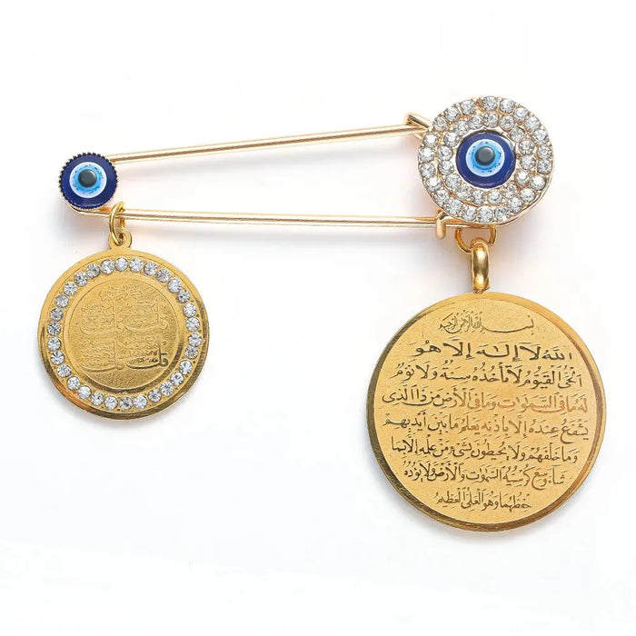 Four Qul Surah of Islam In Arab Turkey Blue Evil Eye Baby Pin Baby World