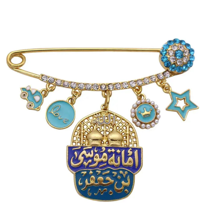 Four Qul Surah of Islam In Arab Turkey Blue Evil Eye Baby Pin Baby World