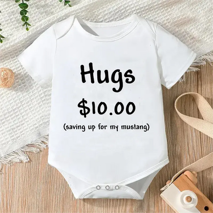 Newborn Jumpsuit Boys/Girls Letter Print Short Sleeves Romper - Baby World
