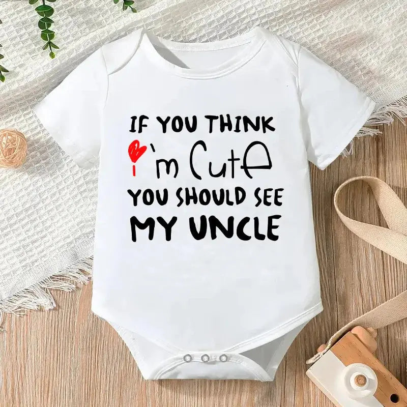 Newborn Jumpsuit Boys/Girls Letter Print Short Sleeves Romper - Baby World