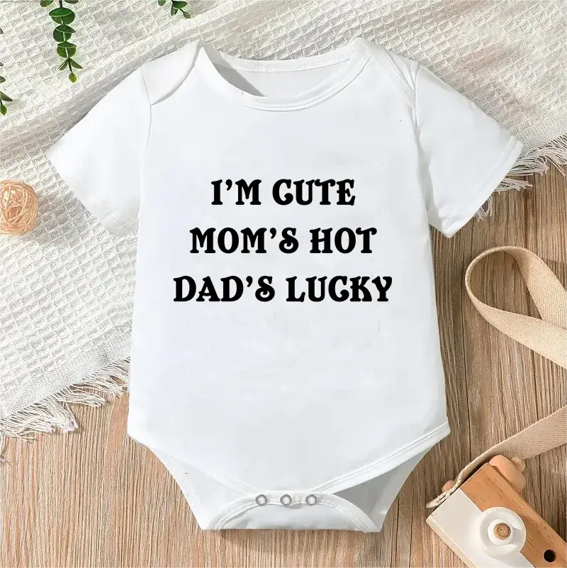 Newborn Jumpsuit Boys/Girls Letter Print Short Sleeves Romper - Baby World