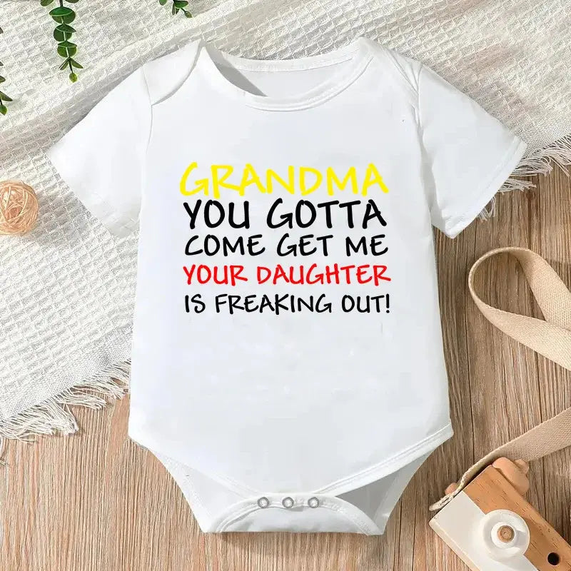 Newborn Jumpsuit Boys/Girls Letter Print Short Sleeves Romper - Baby World
