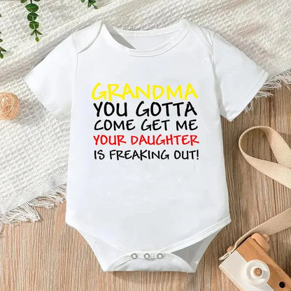 Newborn Jumpsuit Boys/Girls Letter Print Short Sleeves Romper - Baby World