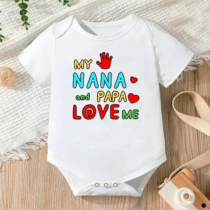 Newborn Jumpsuit Boys/Girls Letter Print Short Sleeves Romper - Baby World