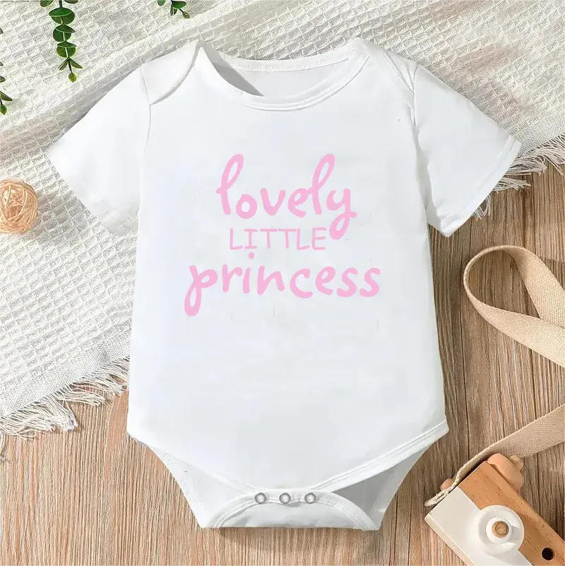 Newborn Jumpsuit Boys/Girls Letter Print Short Sleeves Romper - Baby World