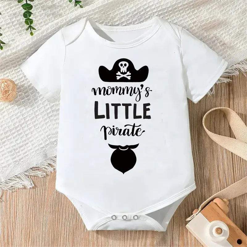 Newborn Jumpsuit Boys/Girls Letter Print Short Sleeves Romper - Baby World