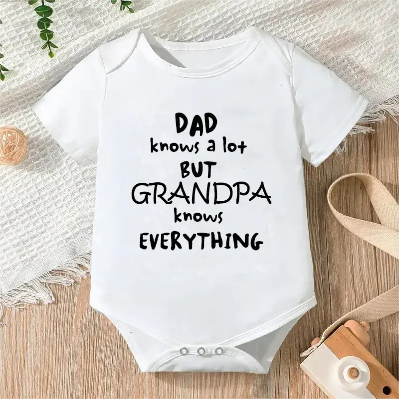 Newborn Jumpsuit Boys/Girls Letter Print Short Sleeves Romper - Baby World