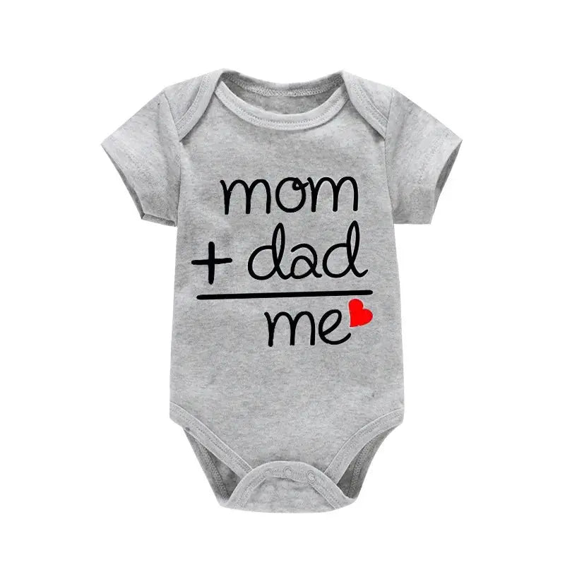 Newborn Jumpsuit Boys/Girls Letter Print Short Sleeves Romper - Baby World