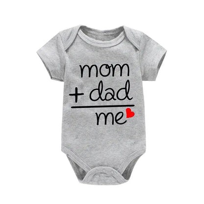 Newborn Jumpsuit Boys/Girls Letter Print Short Sleeves Romper - Baby World