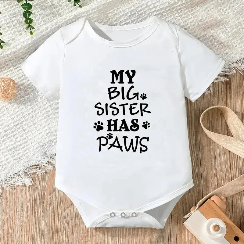 Newborn Jumpsuit Boys/Girls Letter Print Short Sleeves Romper - Baby World