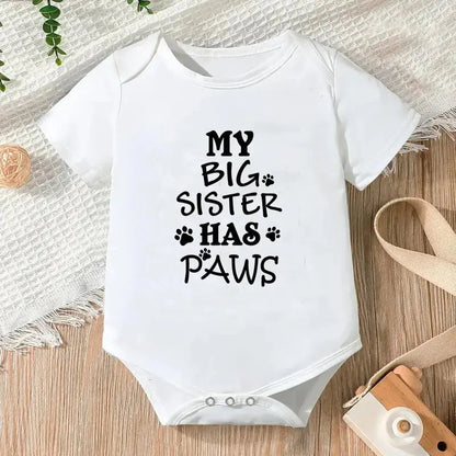 Newborn Jumpsuit Boys/Girls Letter Print Short Sleeves Romper - Baby World