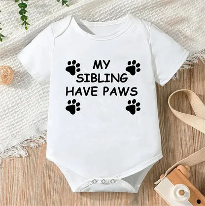 Newborn Jumpsuit Boys/Girls Letter Print Short Sleeves Romper - Baby World