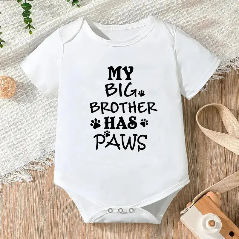 Newborn Jumpsuit Boys/Girls Letter Print Short Sleeves Romper - Baby World