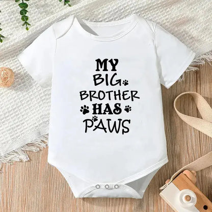Newborn Jumpsuit Boys/Girls Letter Print Short Sleeves Romper - Baby World