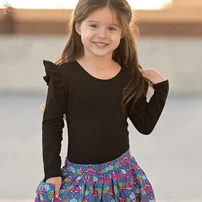 Girls' cotton long sleeve T-shirt Baby World