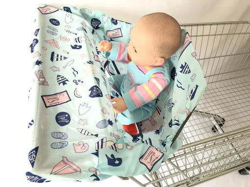 2in1 Trolley Cover/Highchair Cover for Baby Infant&Toddler/Kids cushion Mat for supermarket shopping cart/Grocery cart cover Baby World