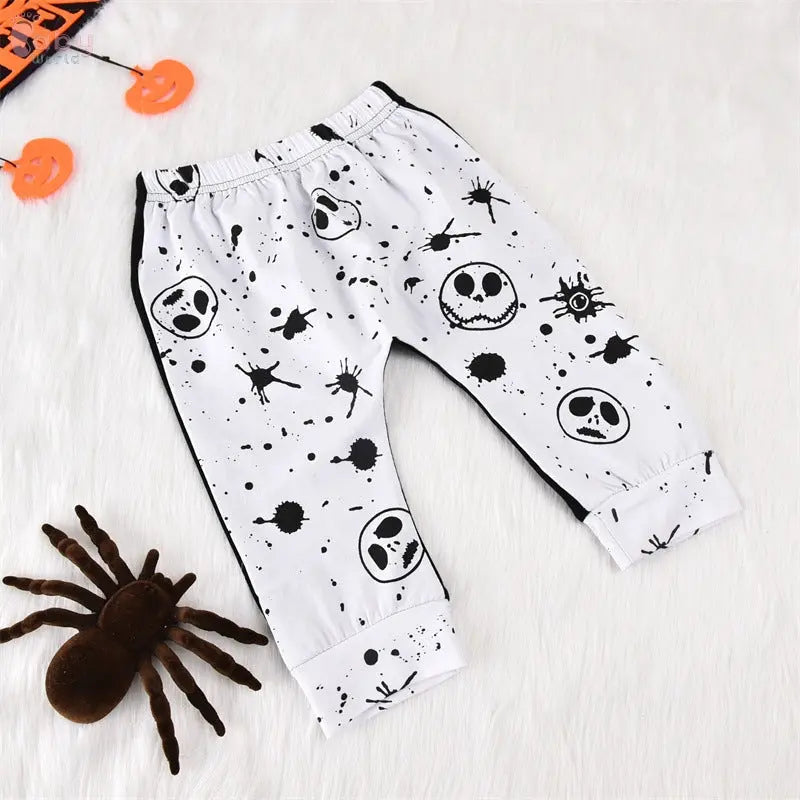 Black Short Sleeve T-Shirt & Trousers Halloween Outfit - Baby World