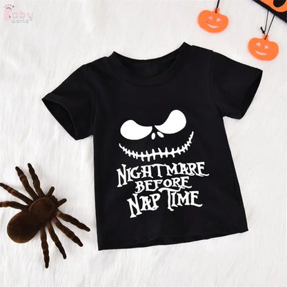 Black Short Sleeve T-Shirt & Trousers Halloween Outfit - Baby World
