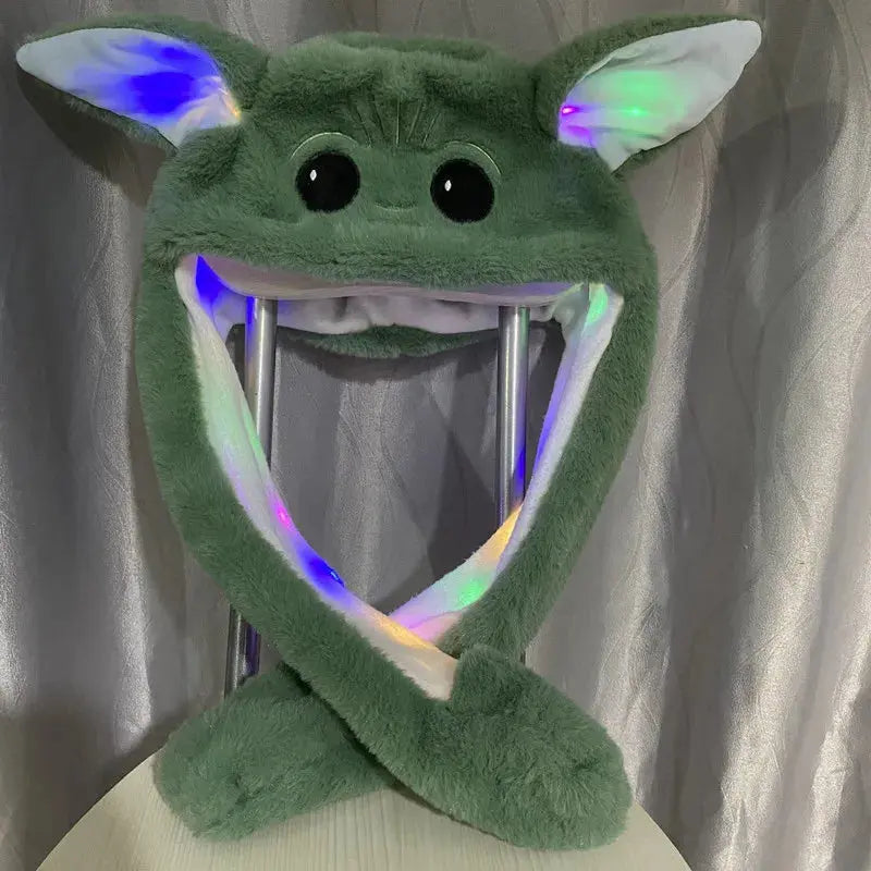 Kawaii Anime Star Wars Baby Yoda Plush Ears Hat | Baby Yoda Hat with Ears