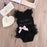 Kids Newborn Infant Baby Girls Bow Embroidered Little Black Dress Fashion Letter Romper Jumpsuit Baby World