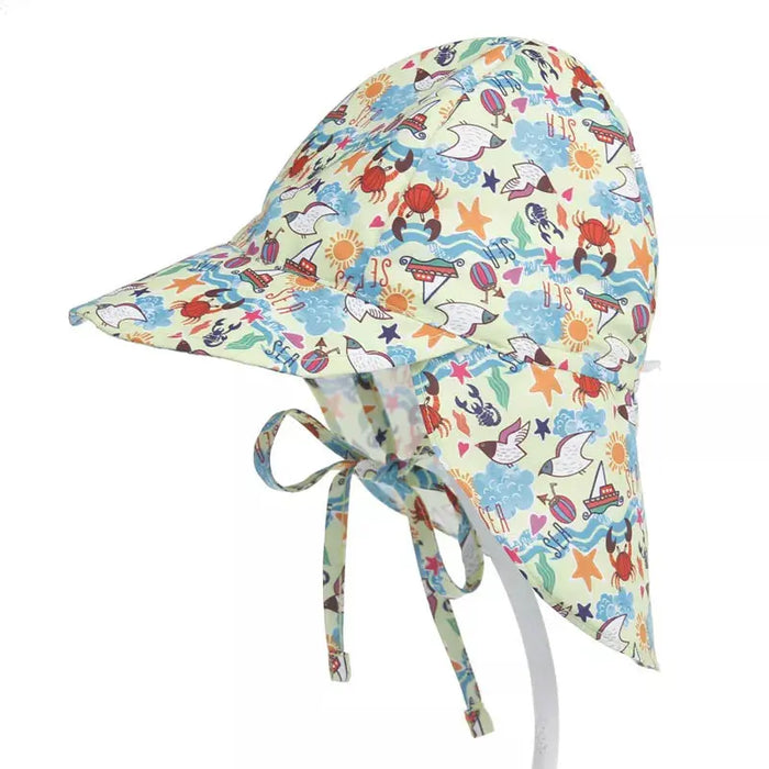 SPF 50+ Baby Sun Hat Adjustable Summer Baby Cap for Boys Travel Beach Baby Girl Hat Kids Infant Accessories Children Hats S/L - Baby World