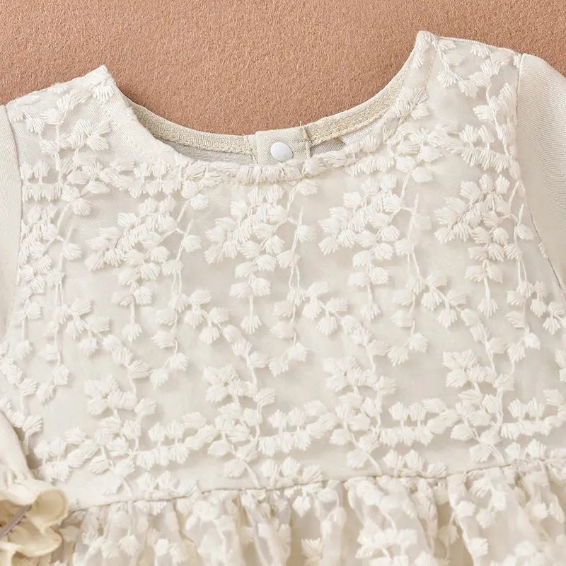 Lioraitiin Baby Girls Lace Ruffle Dress Long Sleeve - Baby World