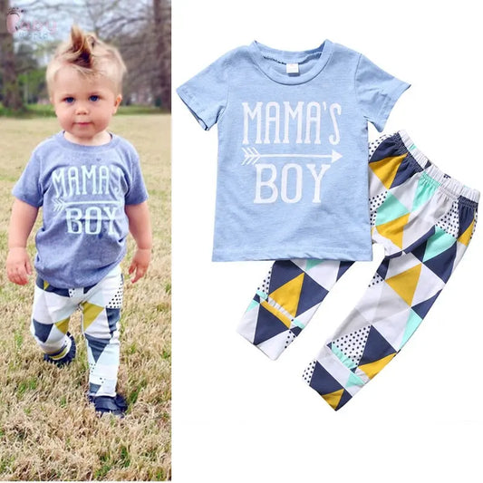 Mama's Boy Short-Sleeved Two-Piece Suit Baby World