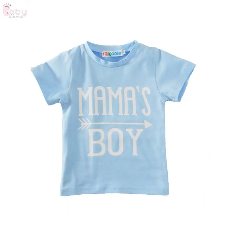 Mama's Boy Short-Sleeved Two-Piece Suit Baby World