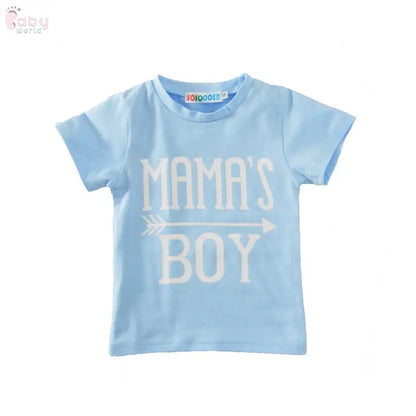 Mama's Boy Short-Sleeved Two-Piece Suit Baby World