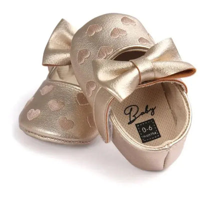 Moccasins Moccs Bow Fringe Soft Soled Non-slip Shoes - Baby World