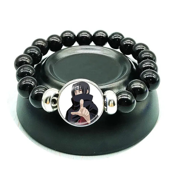 Naruto Jewel Beaded Bracelet Anime Cartoon Cosplay Wristband Uchiha Kakashi Sasuke Accessories Children Toys Gifts - Baby World