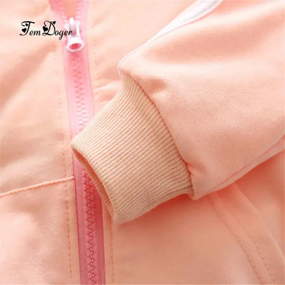 New Fashion Girl Long Sleeves Solid Zipper Jacket+Pants 2pcs Tracksuit - Baby World
