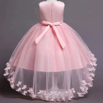 New High quality baby lace princess dress for girl elegant birthday party trailing dress Baby girl's christmas clothes 3-12yrs - Baby World