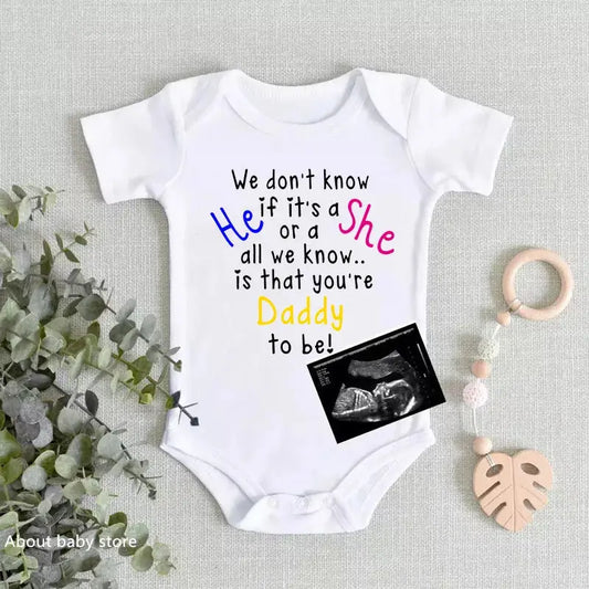 Newborn Announcement Cotton Cute Baby Onesies - Baby World