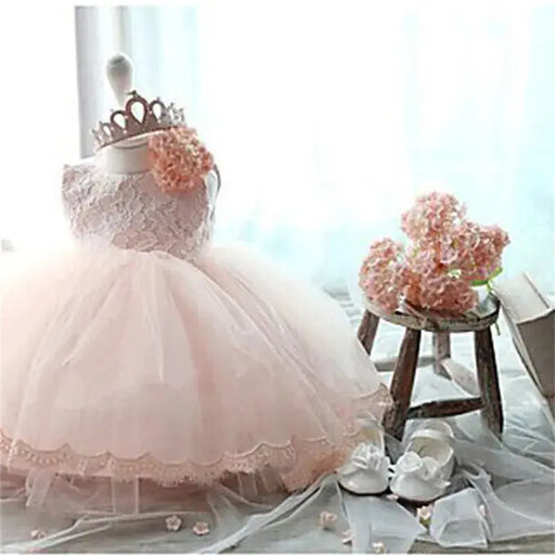 Newborn Baby Girl Christening Gown Kids Party Dress For Girl Wedding Puffy 1 Year Birthday Outfits Baptism Clothes Little Girl Baby World