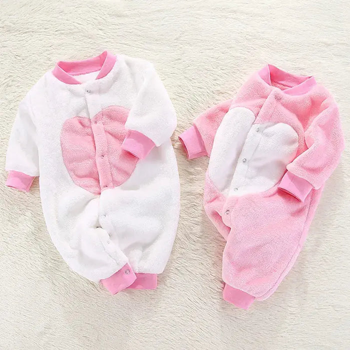 Newborn Baby Spring Winter Clothes Infant Jacket for Girls Jumpsuit for Boys Soft Flannel Bebe Romper Baby Clothes 0-18 Month Baby World