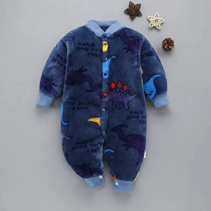 Newborn Baby Spring Winter Clothes Infant Jacket for Girls Jumpsuit for Boys Soft Flannel Bebe Romper Baby Clothes 0-18 Month Baby World