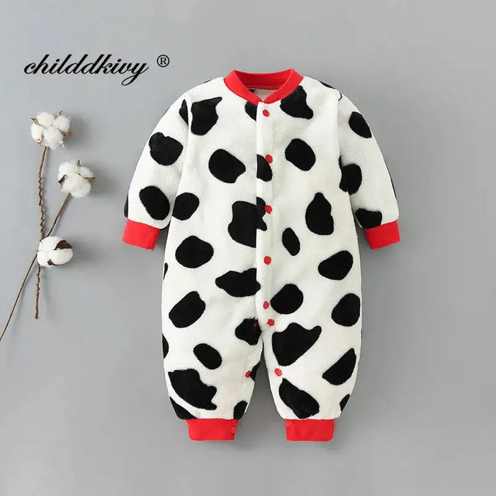 Newborn Baby Spring Winter Clothes Infant Jacket for Girls Jumpsuit for Boys Soft Flannel Bebe Romper Baby Clothes 0-18 Month Baby World