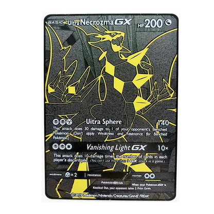 Pokemon 27 Styles New GX MEGA Gold Metal Card Super Game Collection Anime Cards Toys for Children Gift - Baby World