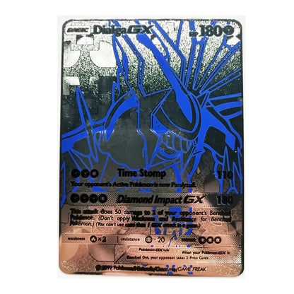 Pokemon 27 Styles New GX MEGA Gold Metal Card Super Game Collection Anime Cards Toys for Children Gift - Baby World