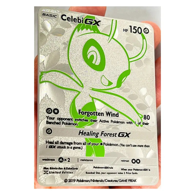 Pokemon 27 Styles New GX MEGA Gold Metal Card Super Game Collection Anime Cards Toys for Children Gift - Baby World