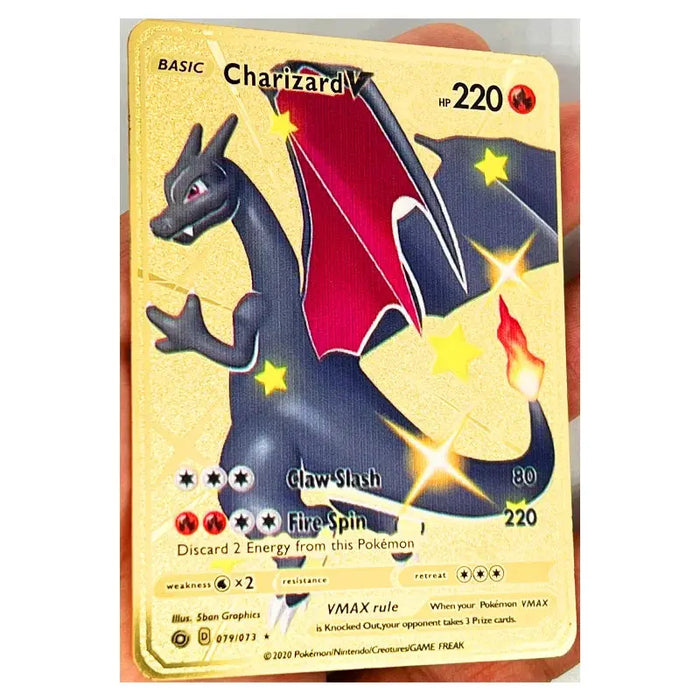 Pokemon 27 Styles New GX MEGA Gold Metal Card Super Game Collection Anime Cards Toys for Children Gift - Baby World