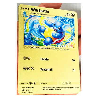 Pokemon 27 Styles New GX MEGA Gold Metal Card Super Game Collection Anime Cards Toys for Children Gift - Baby World