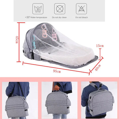 Portable Baby Travel Crib with Mosquito Net Baby World