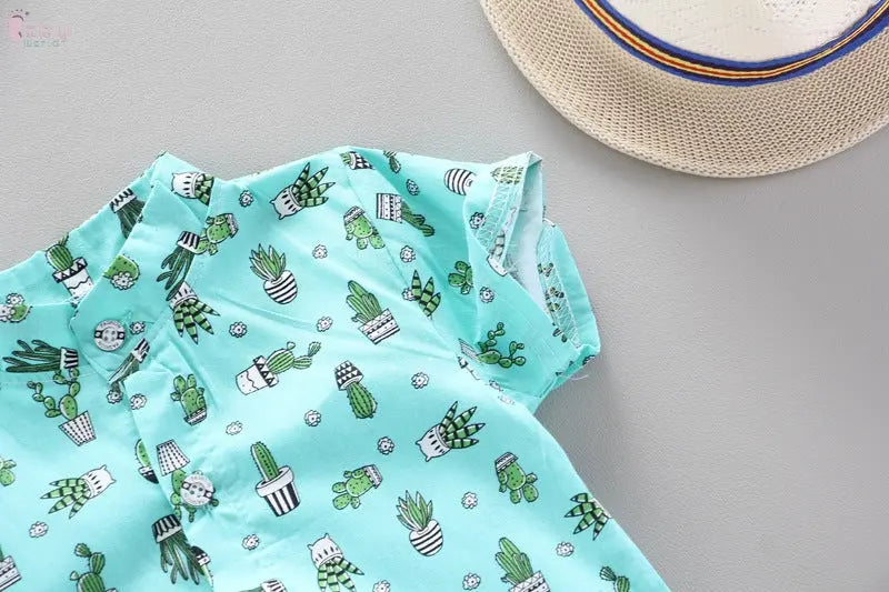 Printed boy shirt cactus top Baby World