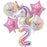 Rainbow Unicorn Balloon 32 inch Number Foil Balloons - Baby World