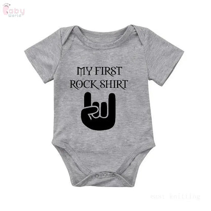 My First Rock Shirt/Romper Baby World