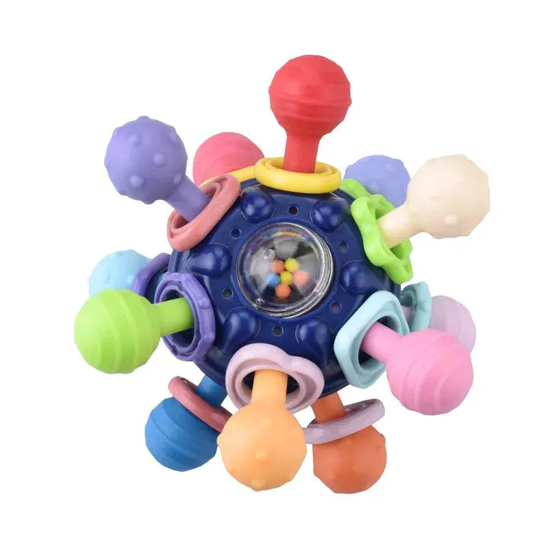 Rotating Rattle Ball Grasping Activity Baby Development Toy - Baby World