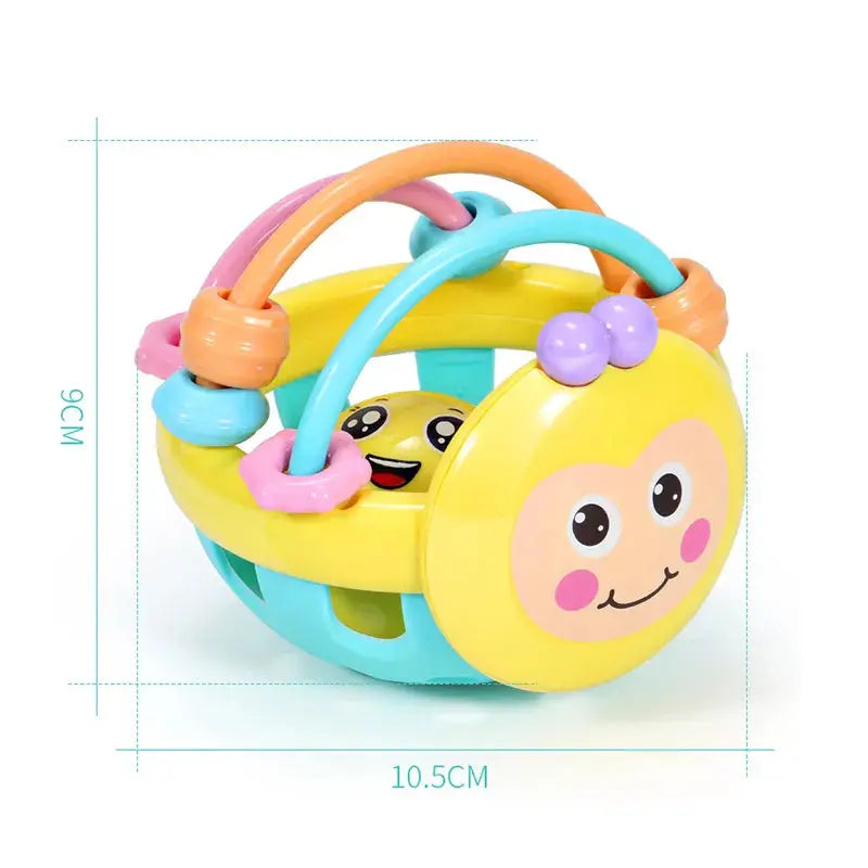 Rotating Rattle Ball Grasping Activity Baby Development Toy - Baby World